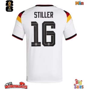 Germany Angelo Stiller #16 Replica Home Stadium Shirt World Cup 2026 Short Sleeve